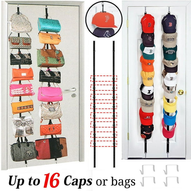 2 Set/Cap Organizer Hanger Beanie Hanger Organizer Hat Hanger for 12 Clips 2 Set/Cap Organizer Hanger Beanie Hanger Organizer Hat Hanger for 12 Clips